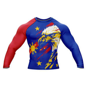 Premium Quality UPF50 Rash Guard for Adult Men <b>Long</b> <b>Sleeves</b> Breathable & Quick Dry Customizable Sizes Rash Guard With OEM - Product Image 1
