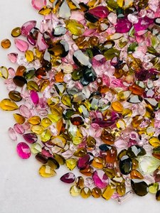 Turmalina Natural Multicolor, Piedras Preciosas de Corte Mixto, Calidad AAA, Brillo AAA, Multicolor, Certificadas por IGI para la Fabricación de Joyas - Product Image 2