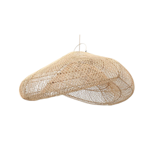 Handmade Rattan Pendant <b>Lightshade</b> Woven <b>Wicker</b> Hanging Lamp Cover Natural Indoor Decorative Fixture - Product Image 1