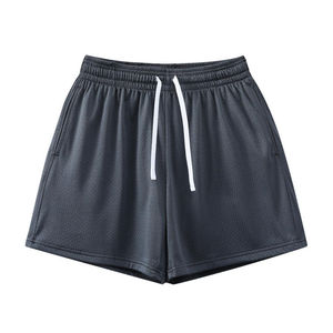 Custom Logo Men's <b>Mesh</b> Shorts Summer Polyester Solid Color Sports Casual Quick Dry Breathable Eco-Friendly Mid Elastic Canvas - Product Image 4