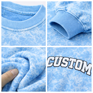 Unisex Custom Printed Acid Washed <b>Sweatshirt</b> Oversized Fit Crewneck Pullover Premium Quality Streetwear Apparel Bulk Supplier - Product Image 5