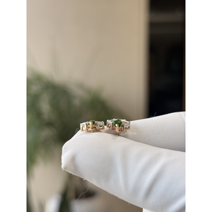 Pendientes Colgantes Dobles con Diamantes de Corte Brillante de 0.35 Ct, Oro de 14K, Certificación IGI, Joyería de Lujo para Mujer, Regalo para Bodas y Fiestas - Product Image 2