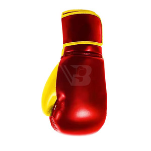 High Quality Customizable Leather MMA Boxing <b>Gloves</b> with <b>Moisture</b> Wicking Lace-Up Closure Fitness Training Gear Reasonable Price - Product Image 3