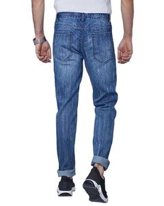 กางเกงยีนส์แฟชั่นสำหรับผู้ชายไซส์พิเศษทันสมัยมีแบรนด์ทันสมัยกางเกงผ้ายีนส์ทรงพอดีตัวผ้ายีนส์ - Product Image 1