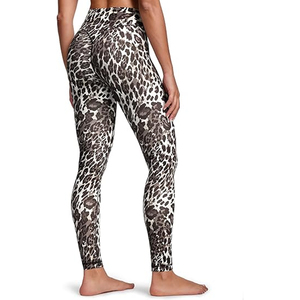 Leggings de sport pour femmes, tie-dye, taille haute, design froncé aux fesses, pour le yoga, la remise en forme, la course à pied, vêtements de sport - Product Image 1