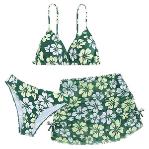 Ensemble de bikini 2 pièces personnalisé pour femmes, service OEM, maillot de bain imperméable à séchage rapide en Spandex/Nylon, ensemble de bikini imprimé pour femmes - Product Image 2