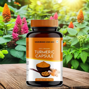 Cápsulas de extracto de cúrcuma pura 100% certificadas por GMP, soporte de bienestar diario, mejora la inmunidad, salud de las articulaciones, producto a base de plantas salvajes - Product Image 1