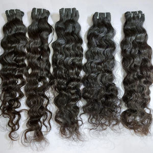 Extensions de cheveux humains vierges indiens Arrow Exim, lots de 100g, double trame machine, styles bouclés durables - Product Image 1