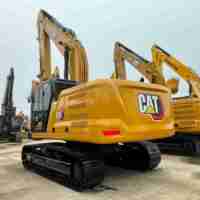 Excavatrice Caterpillar 330 d'occasion 2024, 90% neuve, moteur CAT C7.1, godet de 1,4 m³, 30 tonnes, en promotion à prix réduit