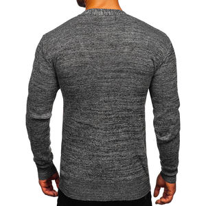 Pull-over à col rond en mohair pour homme, nouveau style, logo personnalisé, doux, confortable, anti-rétrécissement, manches longues, haute qualité - Product Image 6