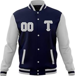 Nouvelle veste varsity personnalisée pour homme, veste de baseball patchwork, broderies, patchs, veste bomber varsity avec nom et numéro - Product Image 2