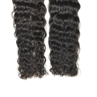 Cheveux indiens 100% naturels Remy vierges, double tirage, sans cuticules alignées, coupés à plat, bouclés, pointes épaisses, vente en gros