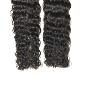 Cheveux indiens 100% naturels Remy vierges, double tirage, sans cuticules alignées, coupés à plat, bouclés, pointes épaisses, vente en gros - Product Image 4