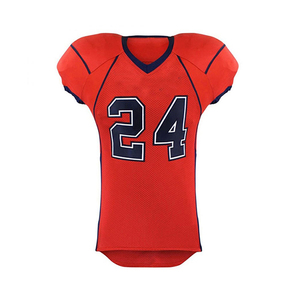 Uniforme de Fútbol Americano para Adultos, Material Spandex/Poliéster, Mangas Cortas, Patrón de Letras, Nombre del Equipo Personalizado - ESTIC SPORTS - Product Image 3
