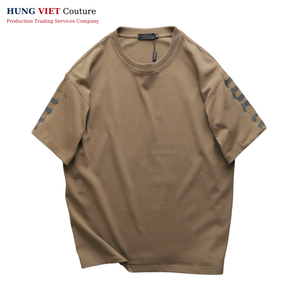 T-shirt d'été unisexe en polyester 100% pour homme 210g Tricot gaufré Ventilation en maille à séchage rapide Logo personnalisé Haute qualité Solide Surdimensionné - Product Image 2