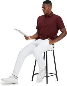 Chemises de golf pour hommes de qualité supérieure OEM 100% coton, décontractées, anti-rides, séchage rapide, coupe classique, couleur personnalisée - Product Image 5