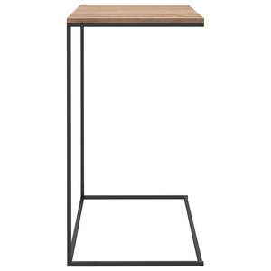 Table basse et table d'appoint durable en bois d'ingénierie et en fer, noire, 21,7x13,8x26,0 pouces - Product Image 4