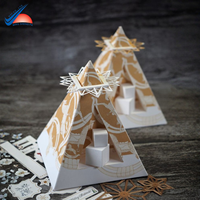 Pyramiden förmige Papier box | Personal isierte Verpackung für Geschenke und Party bevorzugungen