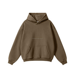 Sweat à capuche Boxy Fit Sweatshirts à capuche brodés pour hommes Logo personnalisé Sweatshirts à capuche vierges en stock en molleton lourd en coton - Product Image 3
