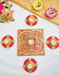 Élégant Porte-Bougie Carré en Métal Fait Main pour Bougies Chauffe-Plat, Décoration Nordique Moderne pour la Maison, Écologique, COLLECTION AARNA, Vente Flash du Moment - Product Image 3