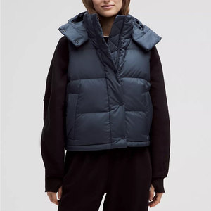 Chaleco Acolchado Ligero de Invierno para Mujer, Cortavientos sin Mangas, de Nylon Acolchado, con Cremallera, Transpirable, Cálido, con Relleno, Cuello Alto, Casual - Product Image 5