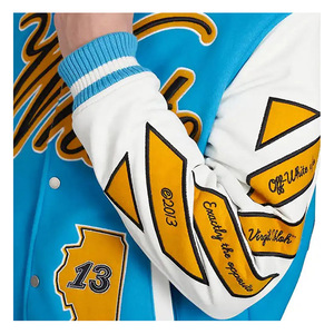 OEM Manufacturer High Quality Unisex Custom Designs Reversible Eco-Friendly 100% Cotton <b>Heated</b> Winter Varsity <b>Jacket</b> College - Product Image 5