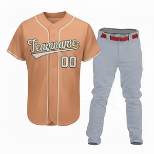 Uniforme de Béisbol Transpirable para Adultos, Venta Caliente, Logotipo y Nombre del Equipo Personalizados, 100% Poliéster Antibacterial, Precio al por Mayor - Product Image 3