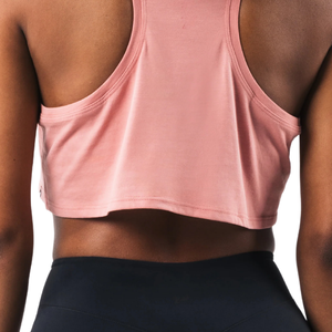 LDB Muscle Tank Débardeur court sans manches pour femme, coupe ajustée, extensible, pour la gym et l'entraînement, rose primrose - Product Image 5