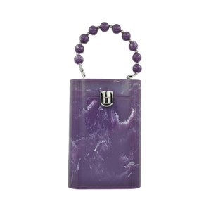 Sac à main en perles de résine détachable Lady Fashion Vintage Embrayage avec chaînes pour cadeau de noce - Product Image 1