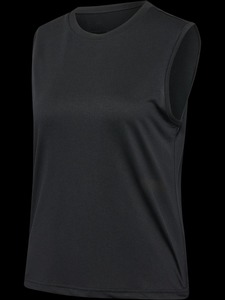 Custom logo <b>Women's</b> <b>Black</b> Crew Neck <b>Tank</b> <b>Top</b> Sleeveless Solid Sporty Gym Shirt Factory direct - Product Image 2