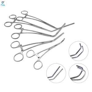 FIDA International Cardiovascular Forceps Atraumatic Jaw Tip Aortic Exclusion <b>Basis</b> <b>Surgical</b> <b>Instruments</b> Stainless Steel Manual - Product Image 1
