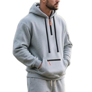 เสื้อฮู้ดลำลองสำหรับผู้ชายผ้าฝ้ายสี100% เป็นมิตรกับสิ่งแวดล้อมระบายอากาศได้มีกระเป๋าทรงพอดีตัวปกติสำหรับฤดูหนาว - Product Image 3