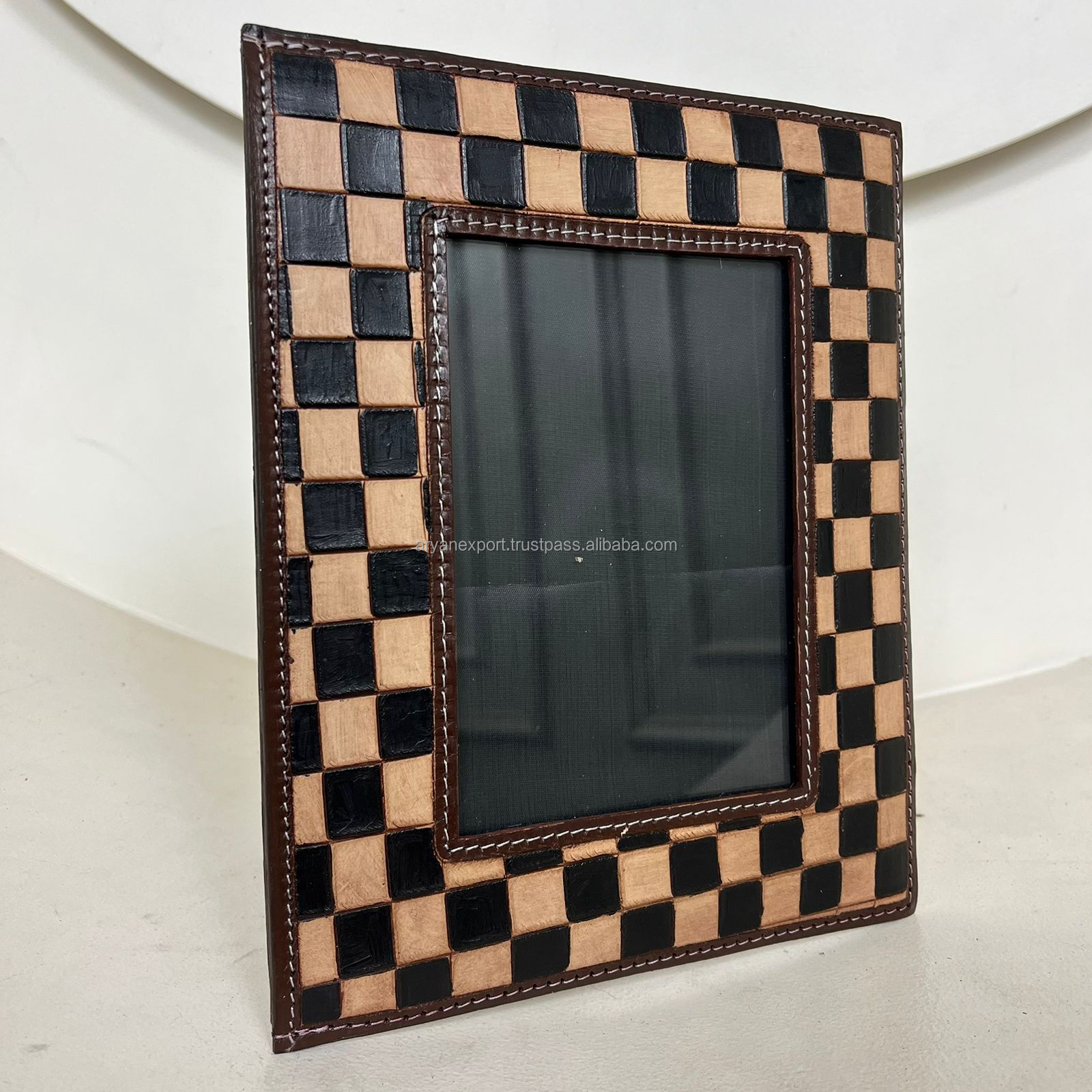 Black & Tan Checkerboard