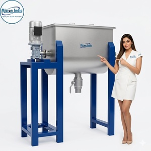 Mezcladora Horizontal de Cinta de Acero Inoxidable de Alta Resistencia, Motor de 3 kW, Capacidad de 100 L, Mezcla Eficiente de Polvo Seco, Recubrimiento de Alimentos - Product Image 2