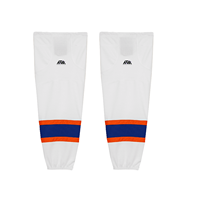 Chaussettes de hockey sur glace personnalisées professionnelles, imprimées par sublimation, avec logo d'équipe, couleurs personnalisées, protège-jambes antidérapants, élastiques, respirants, en maille.