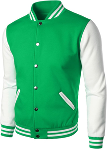 Stylish Men's Varsity Baseball Bomber <b>Jacket</b> Custom Logo Streetwear College Canvas Outerwear Fashion <b>Jacket</b> for Men <b>Winter</b> Wear - Product Image 2
