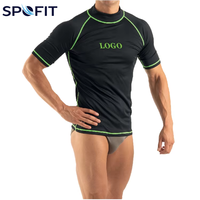Maillot de compression personnalisé à manches courtes pour BJJ et MMA, imprimé numériquement, UPF50, respirant, séchage rapide, pour grappling sans kimono, avec logo personnalisé