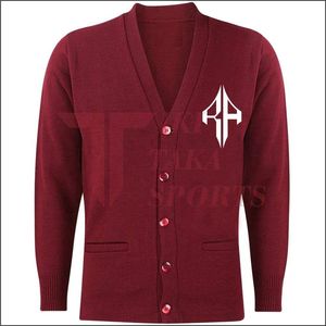 Suéter Cárdigan Tejido a Mano Unisex de Alta Calidad, Diseño de Parches Invernal, Antiarrugas, Estampado Luminoso, Bordado, con Cordones - Product Image 4