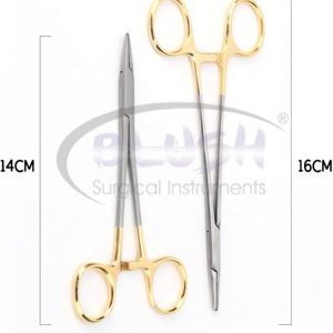 Ametrine Surgical Gold Manual Dental Orthodontic Forcep Needle Holder Pliers Mosquito Tweezer CE Certified By <b>Blush</b> Surgical - Product Image 6