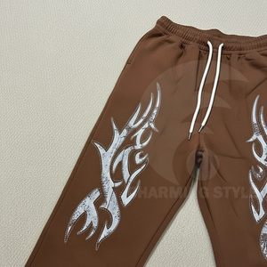 Survêtement de jogging court de luxe personnalisé pour homme, style délavé à l'acide et effet soleil, modèle vierge - Product Image 5