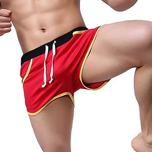 Meilleur fabricant de shorts de sport pour hommes Style décontracté unique Motif solide Décoration Top Vente Prix bas Logo personnalisé Teint en couleur unie - Product Image 4