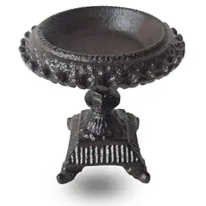 Porte-bougie vintage en fonte, robuste, en métal, fait main, pour bougies piliers, pour table à manger, décoration intérieure - Product Image 5