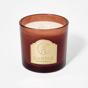 Autocollants de marque de mode, logo en relief, bougies de luxe personnalisées en métal, étiquettes de pots privés - Product Image 1