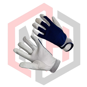 Guantes de Trabajo Mecánico de Cuero Sintético, Anti-Impacto, Antideslizantes, Transpirables, de 11oz de Grosor, Equipo de Seguridad para Minería y Construcción - Product Image 4