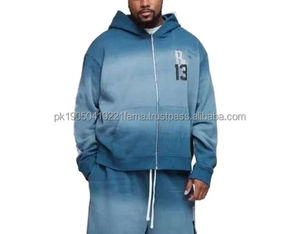 Conjunto Deportivo de Sudadera con Capucha y Pantalones de Chándal para Hombre, Diseño Personalizado OEM, Lavado Ácido, 100% Algodón, Cortavientos, Transpirable, Talla Grande, Invierno - Product Image 4