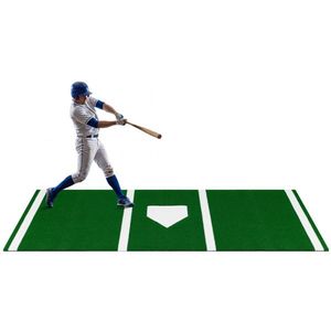 Tapete de Lanzamiento para Sóftbol de 3 m x 1 m para Interiores/Exteriores con Césped Artificial Verde, Ayuda de Entrenamiento para Práctica de Lanzamiento - Product Image 5