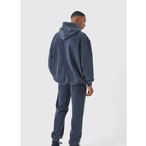 Sweat à capuche en coton avec logo personnalisé, sweats à capuche de haute qualité, ensembles de survêtements pour hommes, sweat à capuche unisexe surdimensionné - Product Image 6