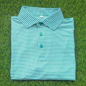 Chemises de golf unies respirantes de haute qualité en gros, 220 grammes, avec poche, logo brodé personnalisé, unisexe, tricotées, pour entreprise - Product Image 1