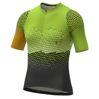 Maillot de Ciclismo para Hombre, Anti-UV, Transpirable, de Secado Rápido, Spandex, Poliéster, 240g, Tecnología de Corte Láser, Sin Costuras, Manga Corta, Impresión Digital