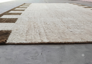 Alfombra Moderna de Rayas Tejida a Mano de Primera Calidad para Sala de Estar y Dormitorio a Precio de Mayoreo - Product Image 2